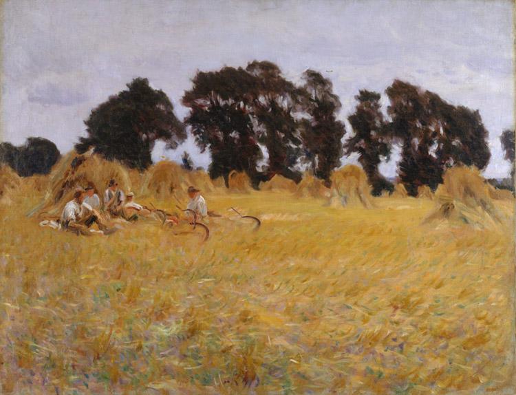 John Singer Sargent Reapers Resting in a Wheatfield (mk18)